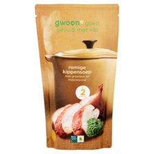 g'woon Romige Kippensoep met Groenten en Mascarpone