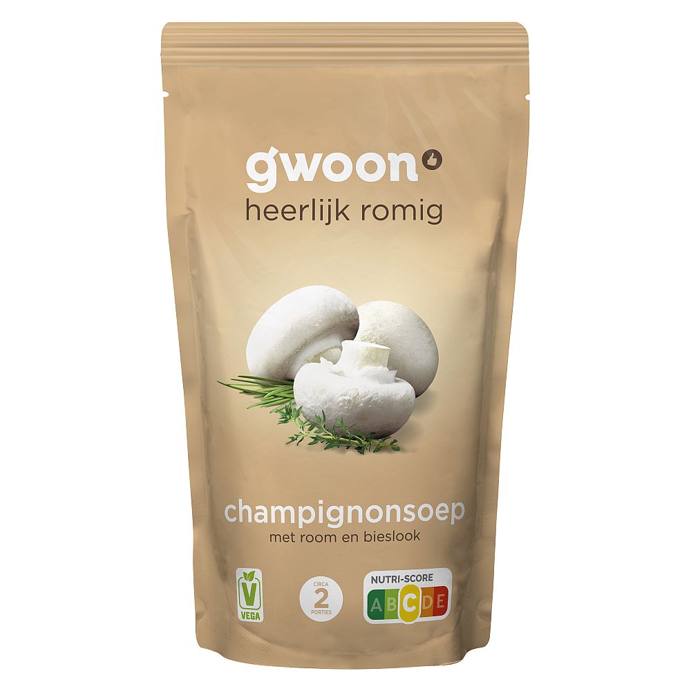 Champignonsoep met Room en Bieslook