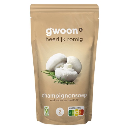 g'woon Champignonsoep met Room en Bieslook
