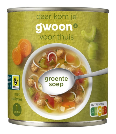 g'woon Groentesoep met Balletjes