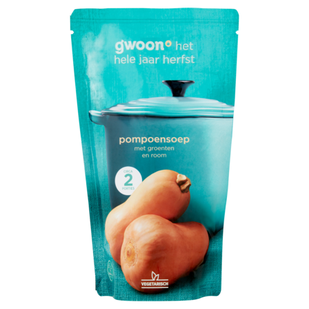 g'woon Pompoensoep met Groenten en Room