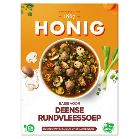 Honig basis voor Deense Rundvleessoep 74 g