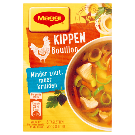 Maggi Minder Zout Bouillon Kippen