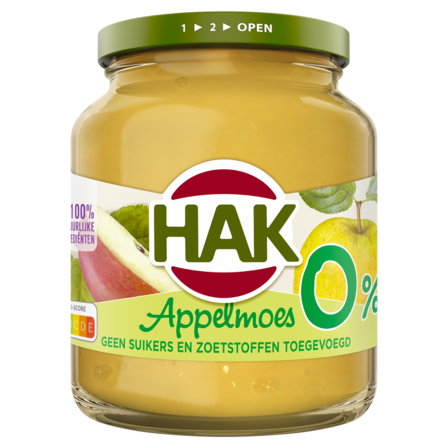 Hak Appelmoes O% 350 g