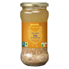 g´woon Bouillon Kip met Kippenvlees 340 ml