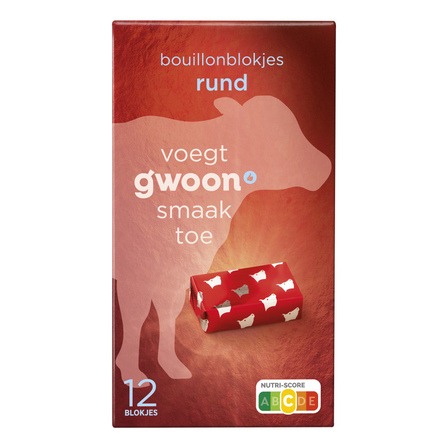 g'woon runderbouillonblokjes