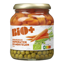 Bio+ Doperwten en Wortelen