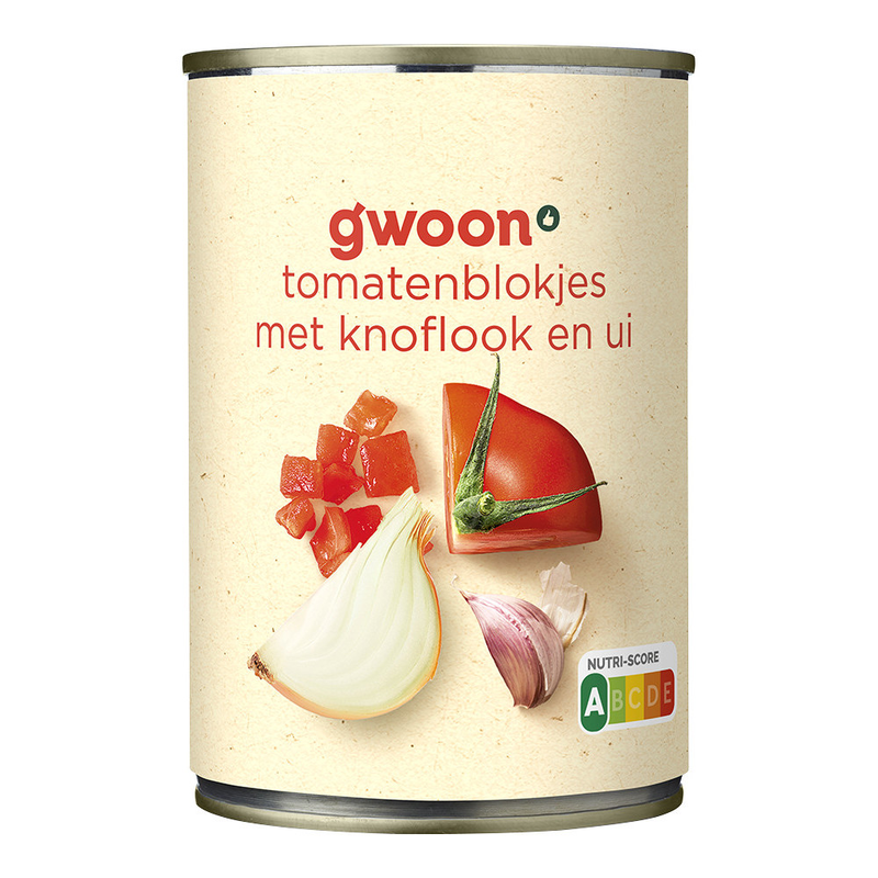 G'woon Tomatenblokjes met Knoflook