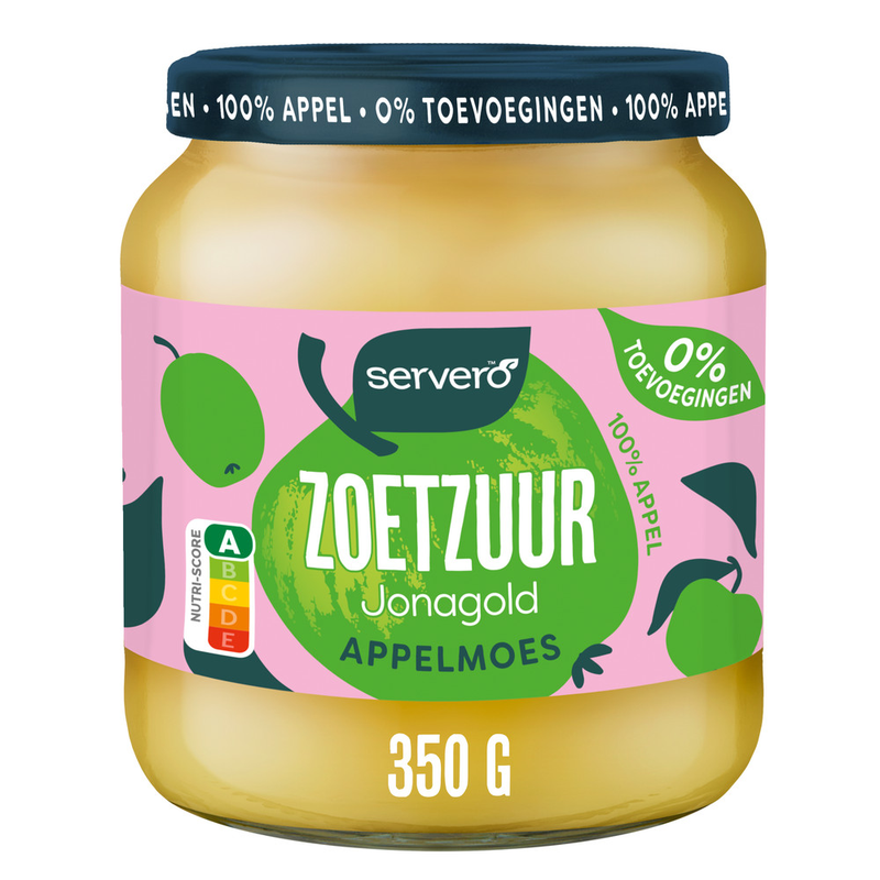 Servero Zoetzuur Jonagold Appelmoes 350 g