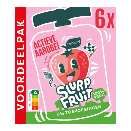Servero Slurpfruit Actieve Aardbei