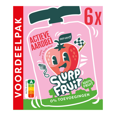 Servero Slurpfruit Actieve Aardbei