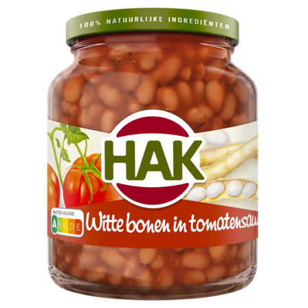 Hak Witte Bonen in Tomatensaus 360 g