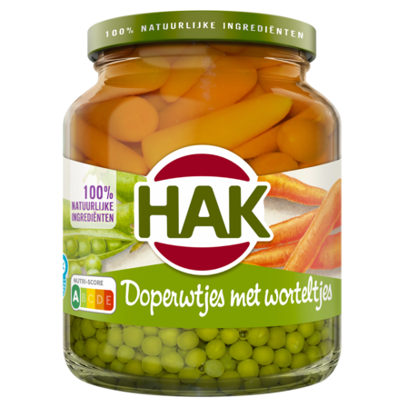 Hak Doperwtjes met Worteltjes 350 g