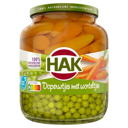 Hak Doperwtjes met Worteltjes 680 g