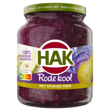 Hak Rode Kool met Stukjes Peer 355 g