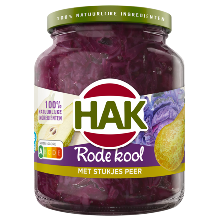 Hak Rode Kool met Stukjes Peer