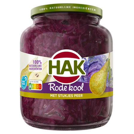 Hak Rode Kool met Stukjes Peer