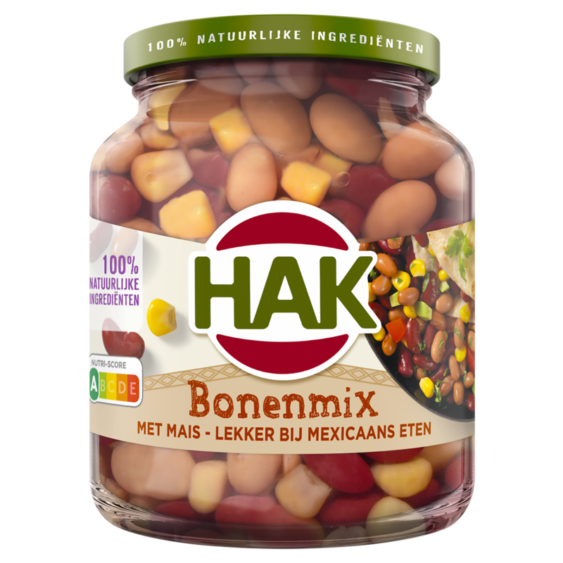 Hak Bonenmix met Mais