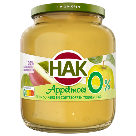 Hak Appelmoes 0% 700 g