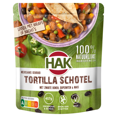 HAK Tortilla schotel 550g