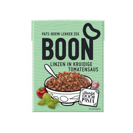 Boon Linzen met Tomatensaus