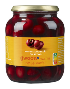 g'woon Hollandse Kersen Zonder Pit op Siroop