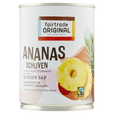 Fair Trade Original Ananas Schijven op Sap