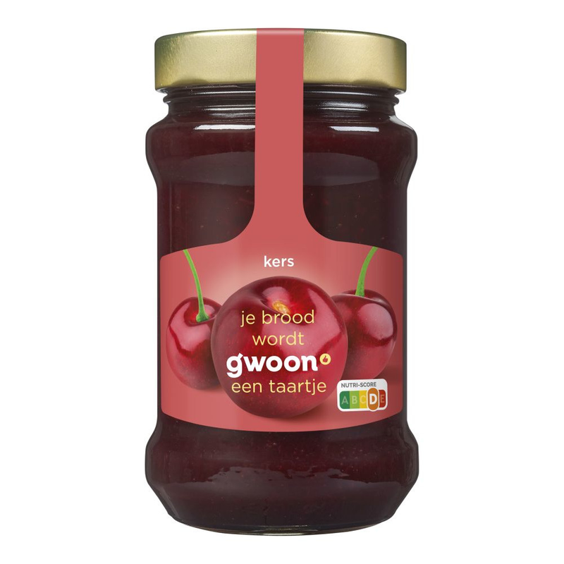 G'woon jam kersen 450gr