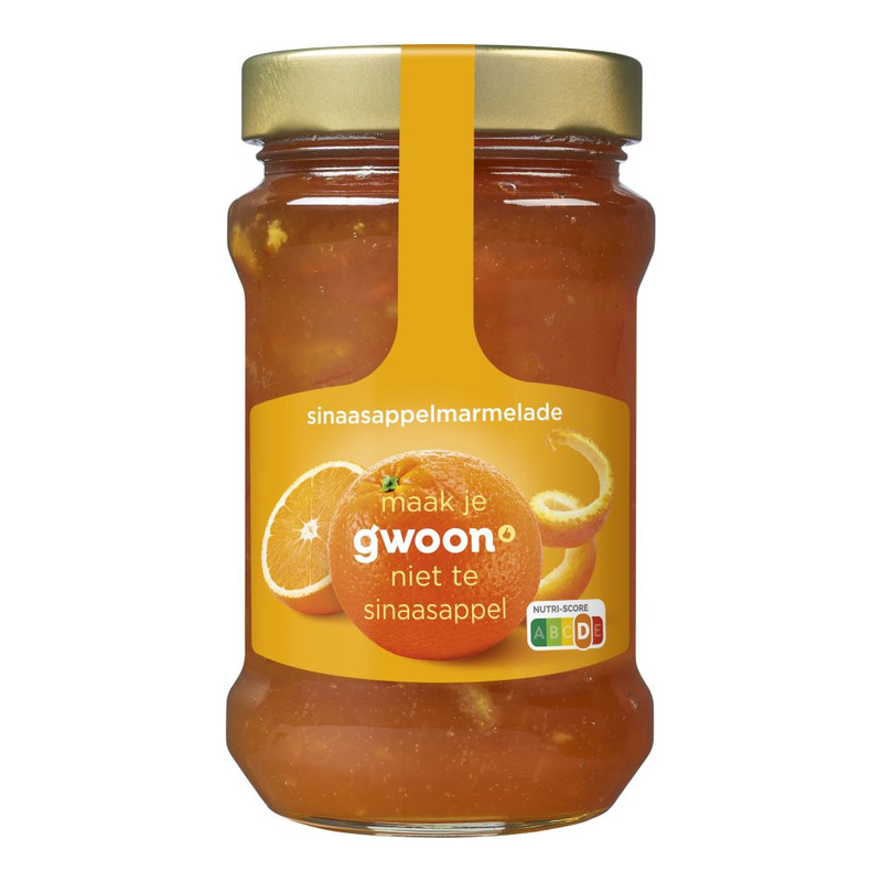 G'woon jam sinaasappel 450gr