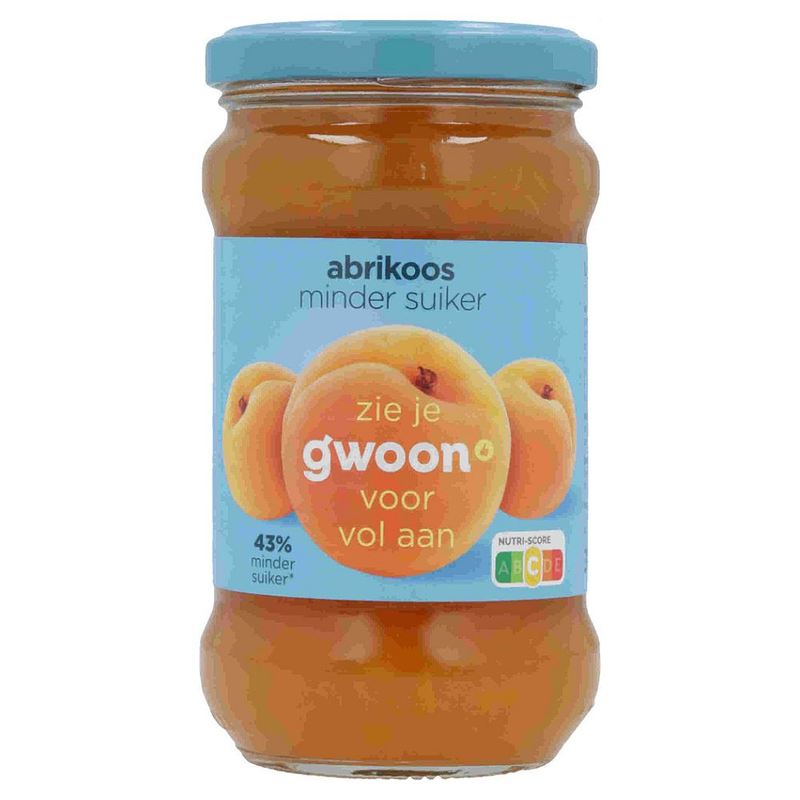 G'woon abrikoos minder suiker