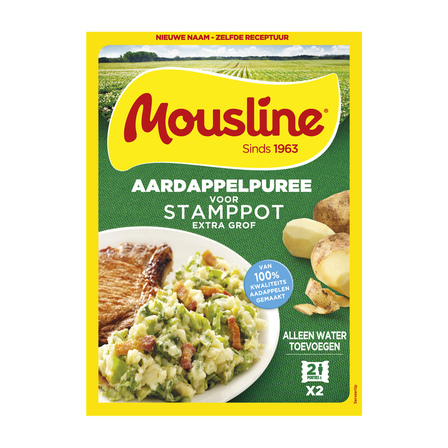 Mousline Aardappelpuree voor Stamppot Extra Grof 2 x 115 g