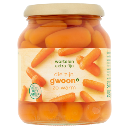 g'woon Wortelen Extra Fijn 340 g