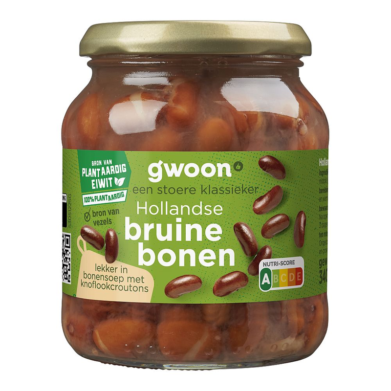 G'woon hol. bruine bonen 340gr