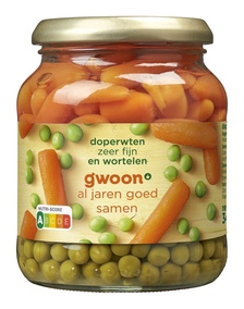 g'woon Doperwten en Wortelen Extra Fijn
