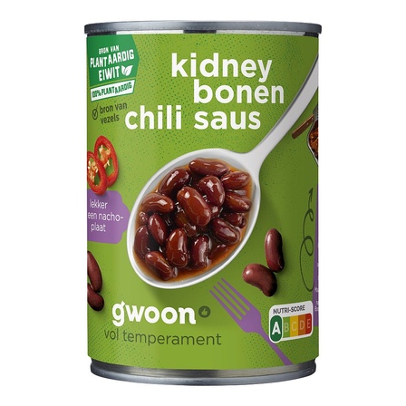 g'woon Kidneybonen in Chilisaus