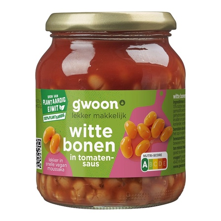 g'woon Witte Bonen in Tomatensaus