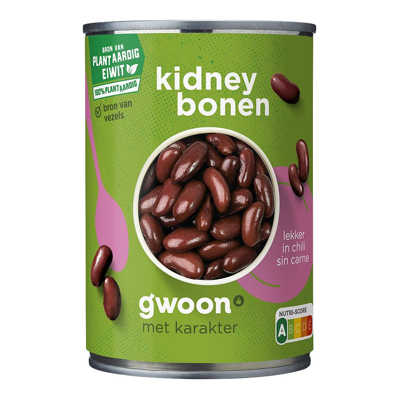 G'woon kidneybonen 400gr bl