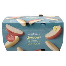 G'woon Appelmoes Cups 0% toegevoegde suiker