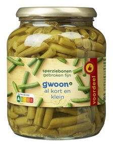 g'woon Sperziebonen Gebroken Fijn