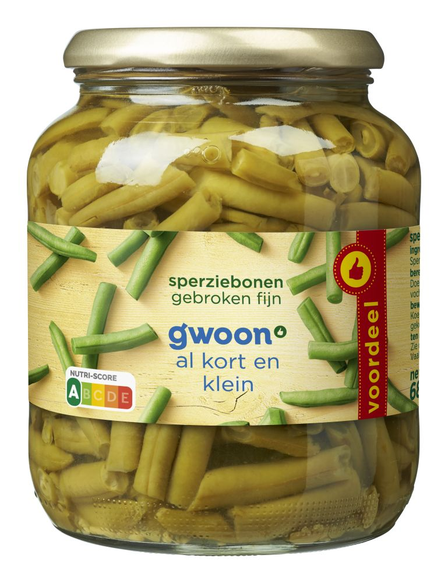 g'woon Sperziebonen Gebroken Fijn