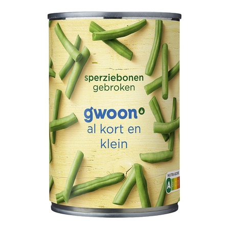 g'woon Sperziebonen Gebroken