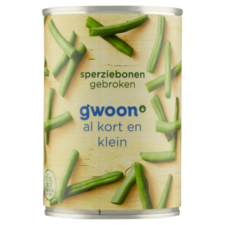 g'woon Sperziebonen Gebroken
