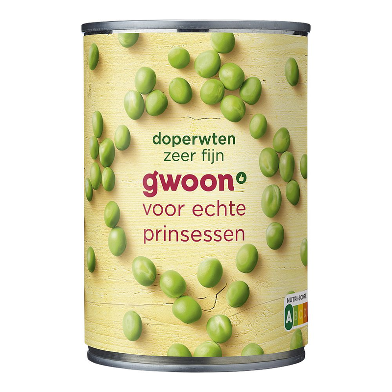 G'woon doperwten ef 400gr bl
