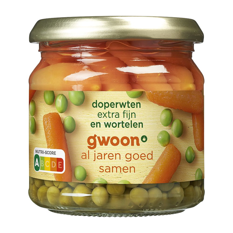 G'woon Doperwten en Wortelen Extra Fijn