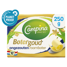 Campina Botergoud Ongezouten Roomboter Wikkel 250 g