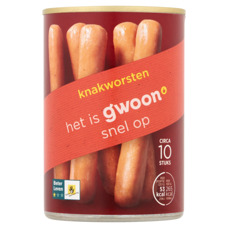 g'woon Knakworsten 400 g