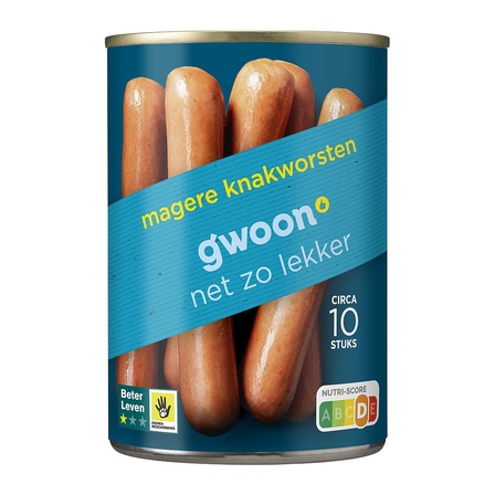 g'woon Magere Knakworsten