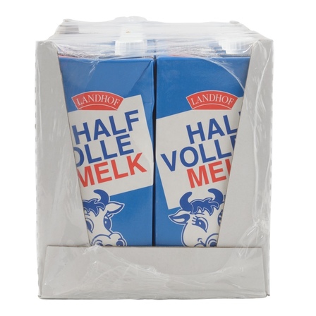 Landhof Halfvolle Melk  Tray met 12 pakken