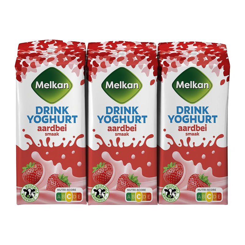 Melkan Drinkyoghurt Aardbei