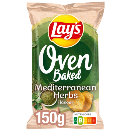 Lay's Oven Baked Mediterraanse Kruiden Chips 150 gr